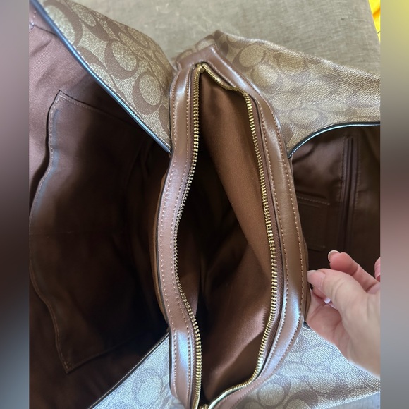 Coach Brown Signature Tote Bag - Picture 9 of 14